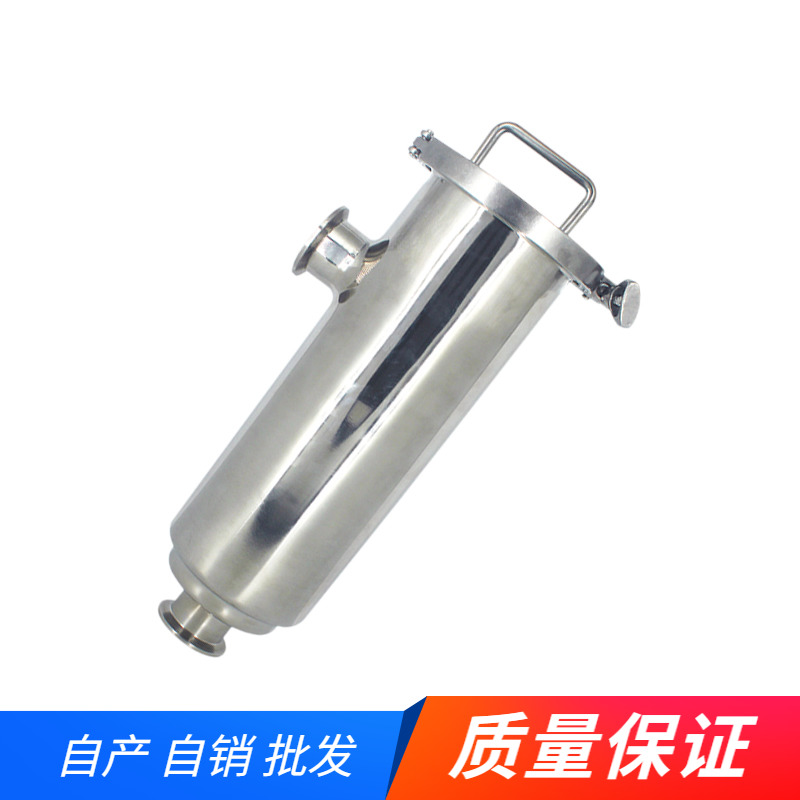 304不锈钢快装角式过滤器卫生级过滤网滤芯精密超细污水处理100目
