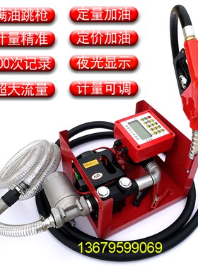 车载加油机12V24V220V大流量750W功率自吸柴油泵全自动电动抽油泵
