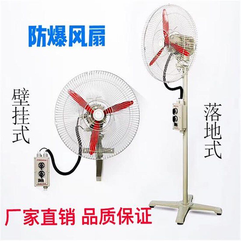 防爆摇头扇FB/BTS-500落地式600壁式750工业电风扇220V牛角扇380V