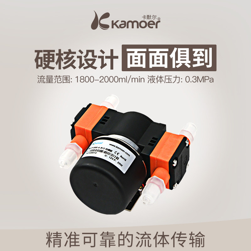 卡默尔隔膜泵双头泵 12v无刷水泵电机抽水泵小型双向大流量循环帮