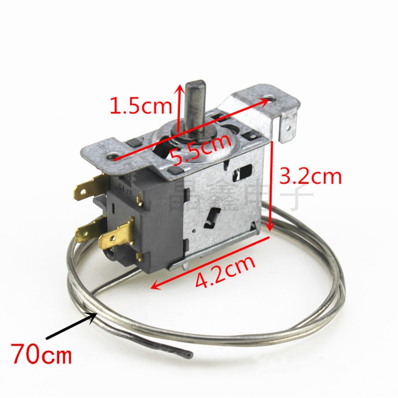 通用型 冰箱机械温控器 冰柜机械温控器 内温控器 3插脚/2插脚