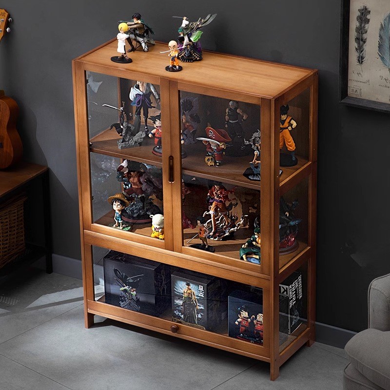 手办展示盒盲盒收纳展示架泡泡玛特积木亚克力展示柜子乐高置物架