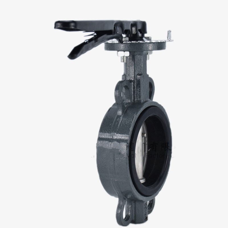D71X-10/16C铸钢手柄对夹蝶阀DN40-200橡胶软密封中线快开阀门