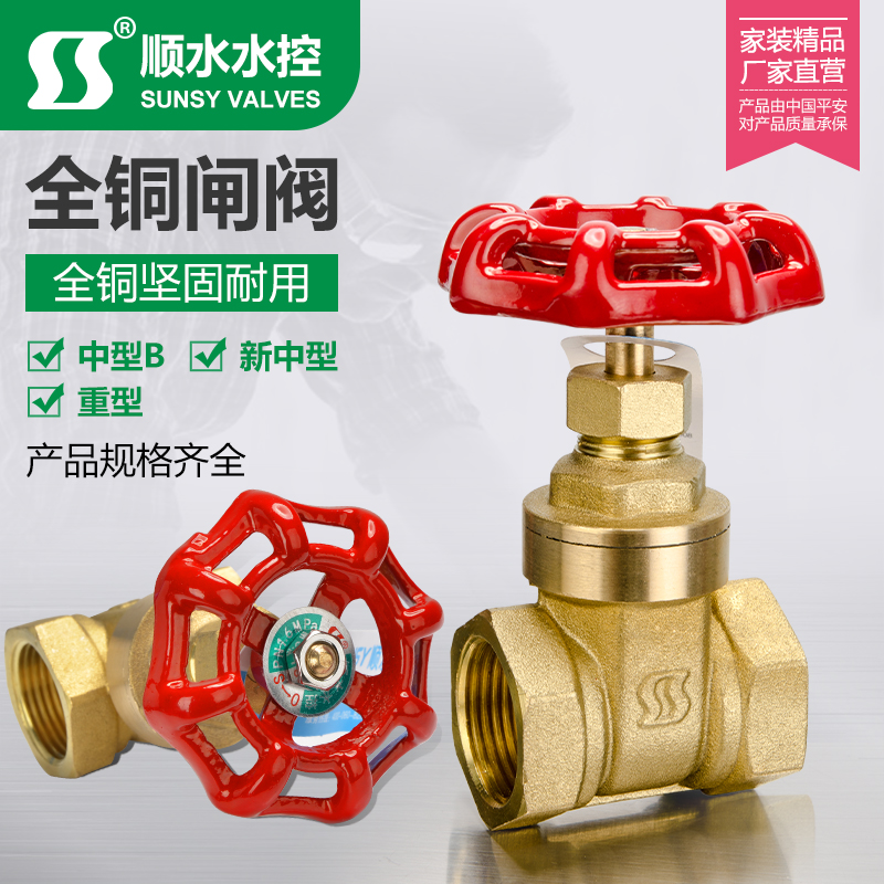 加厚PPR双活接铜闸阀内螺纹自来水开关表前阀水管阀门dn15 4分6分