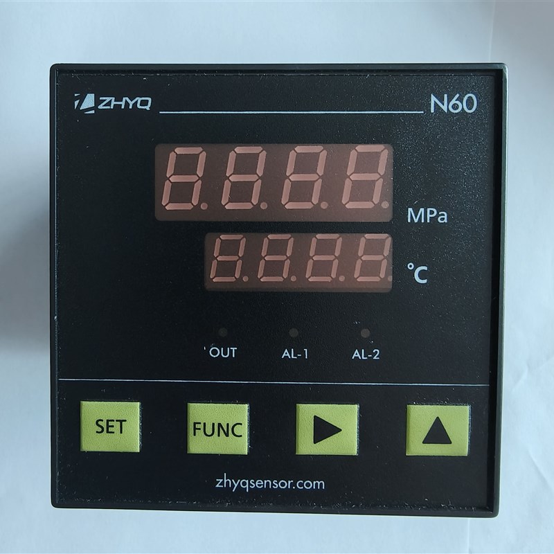 ZHYQ上海朝辉N60智能数字压力表和温度一体K型0-30/35/50mpa 2mv