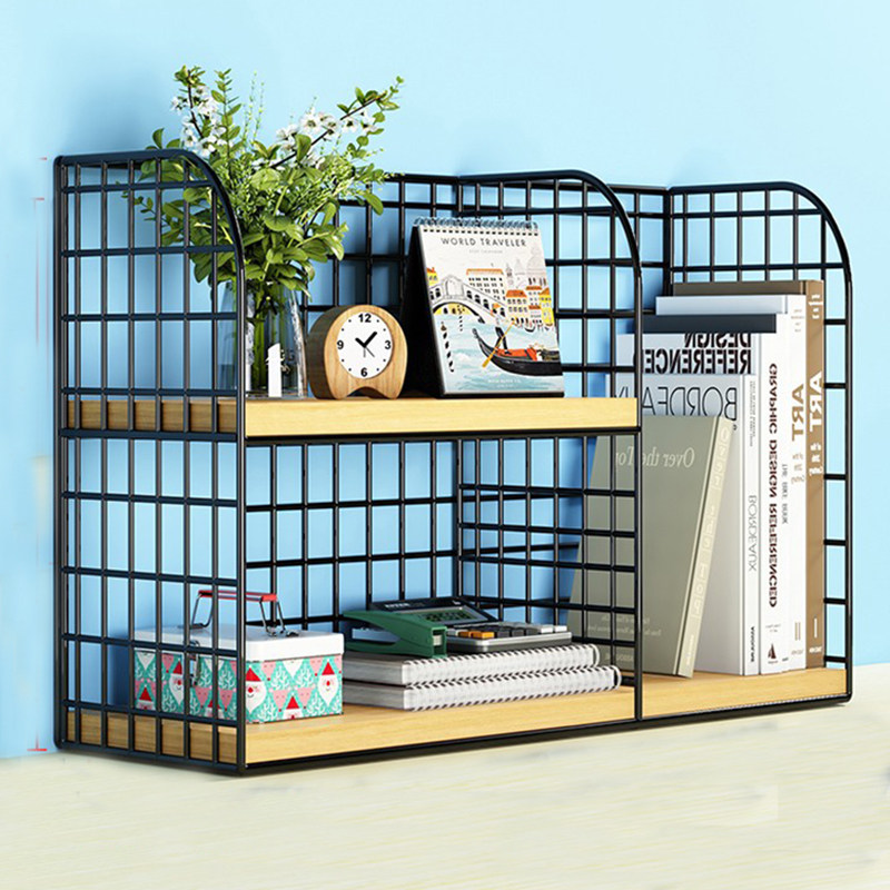 书架简易桌上置物架学生用宿舍小书柜简约现代儿童组合书桌面收纳