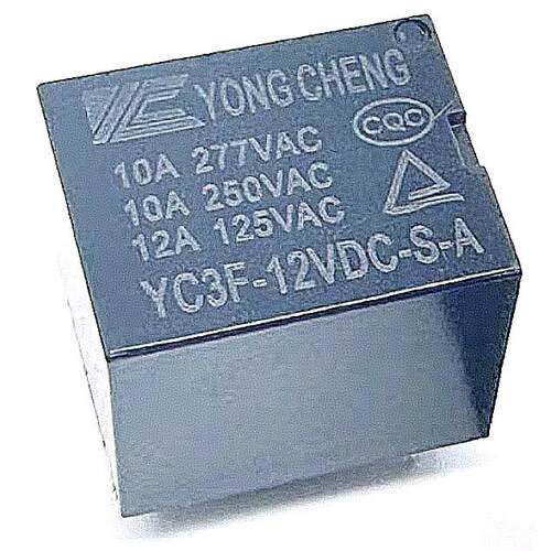 茶吧机热水壶继电器 YC3F-12VDC-S-A 全新12伏4脚 饮水机继电器
