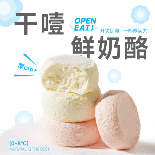 厚捣干噎鲜奶酪20袋干噎酸奶30g冷藏原制奶酪未成熟干酪酸奶疙瘩