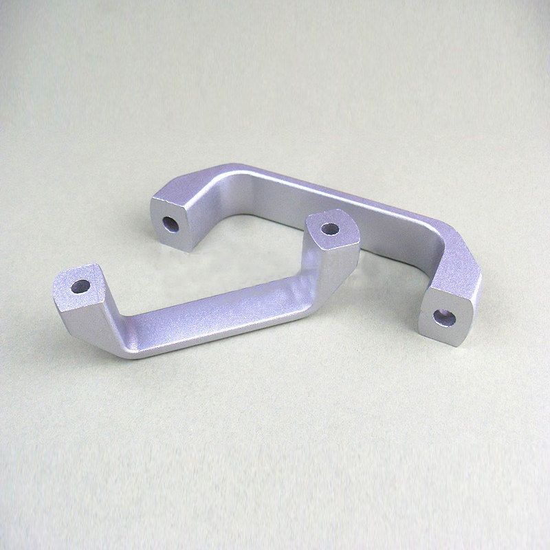 银色铝合金材质拉手 90mm 120mm 门把手 金属手柄 工业铝型材配件