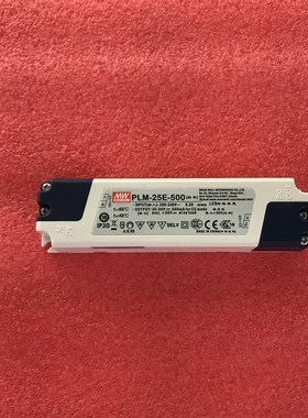 台湾明纬LED恒流电源 PLM-25-500 25W 25~50V500mA防水塑壳PFC