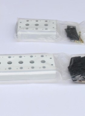 白色喷漆4V310-10电磁阀底座汇流板300M2F/3F/4F/5F/6F/7F/8F/10F