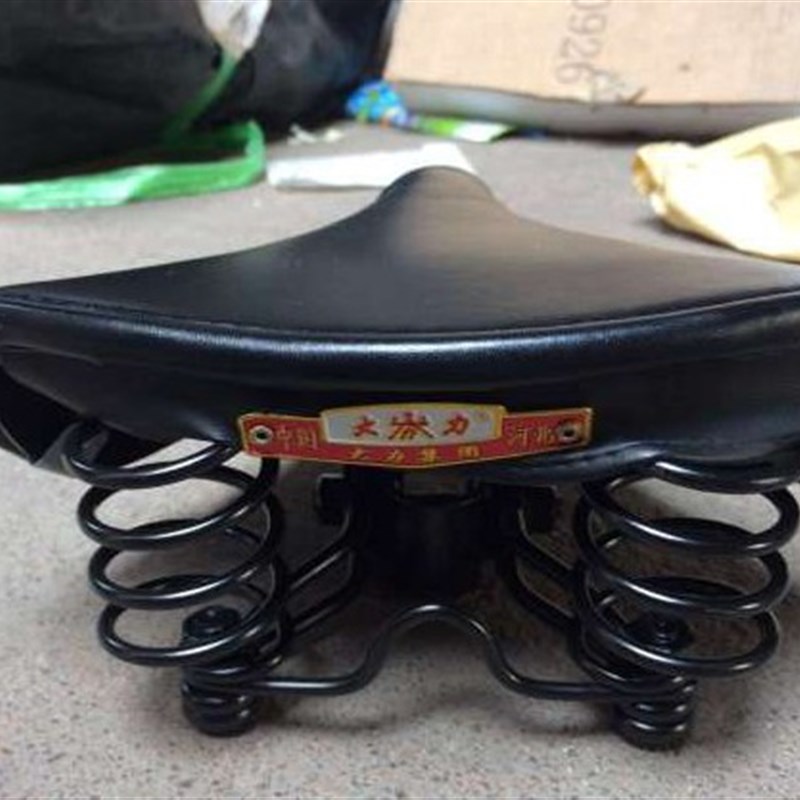 28寸优质老式复古自行车电动车坐垫鞍座后座车座垫实用弹簧