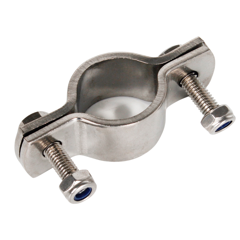 304不锈钢固定管卡平板管支架管道抱箍管夹水管夹子管箍卡扣卡箍
