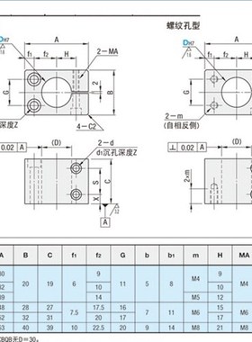 底座用支架 简易方型CAQB CAQM CBQB CBQM固定夹单孔支架轴夹
