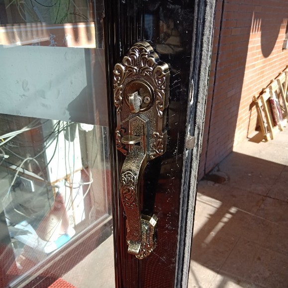 老式门锁 铝合金门锁大门锁仿古铜 老式加厚铝合金门锁通用型