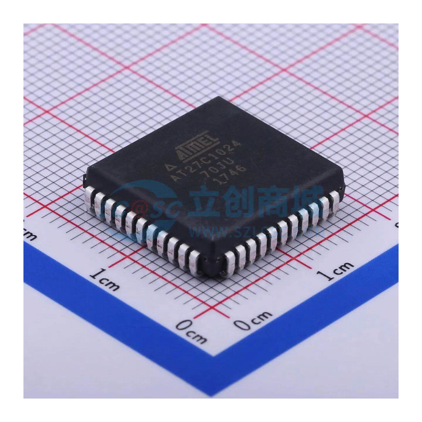 非易失性存储器(ROM) AT27C1024-70JU PLCC-44(16.6x16.6)