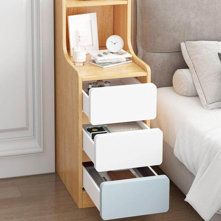 床边小柜子极简床头置物架2025新款卧室储物收纳柜超窄现代床头柜