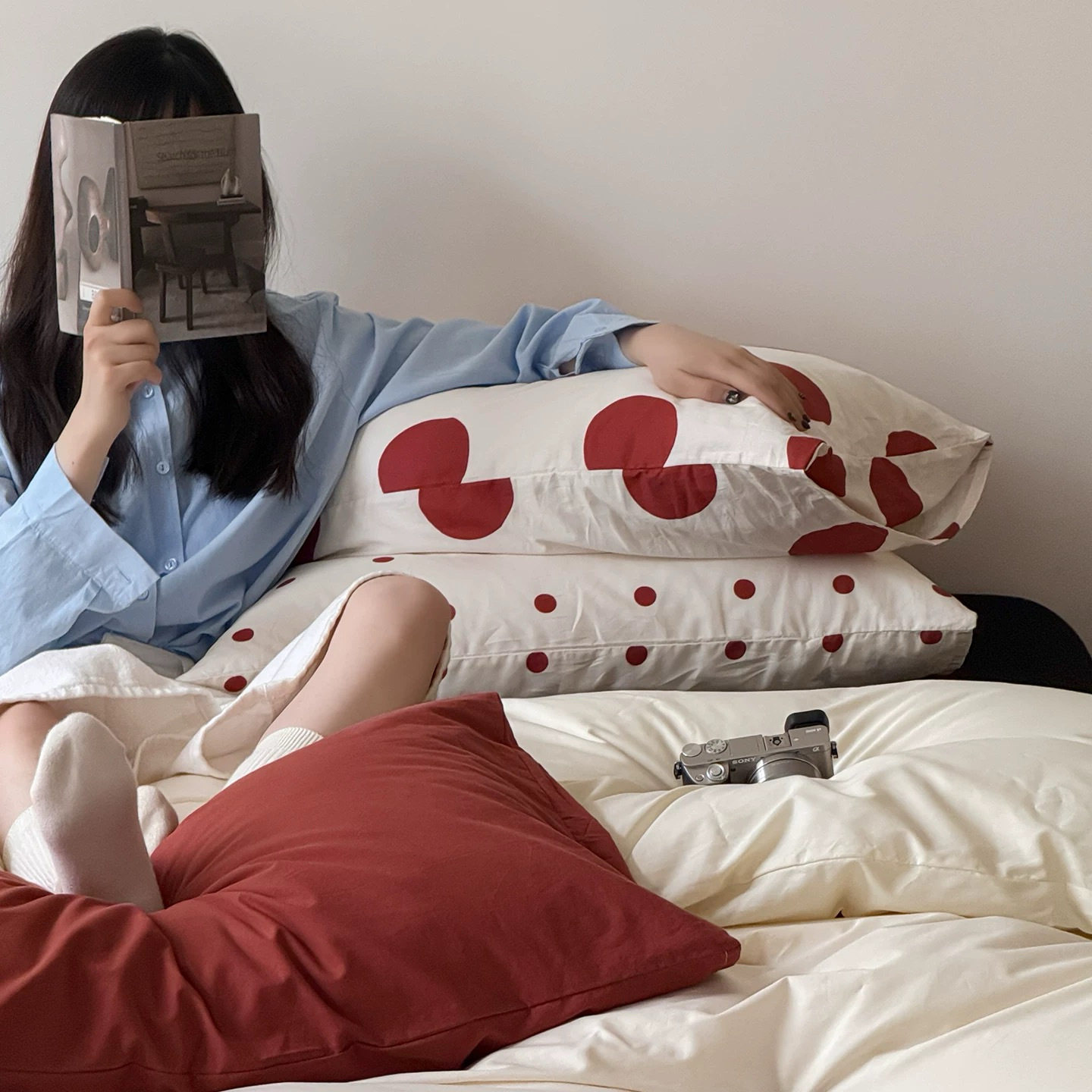 松弛感~ins混搭个性全棉水洗床品套件/四件套/多