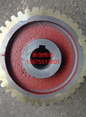 4M40涡轮 减速机用涡轮 齿厚25 总厚度38 内孔36 键槽10 铜涡轮