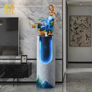 星星点灯流水福禄绵延新中式玄关客厅室外大型落地摆件乔迁送礼品
