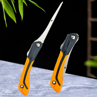 折叠鸡尾锯台湾原装进口SK4钢凤尾锯鸡尾锯手动快速折叠盆景专用