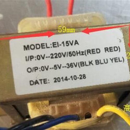 定制开酥机电源变压器 EI-15VA 220V转0V-5V-36V 工频小型变压器