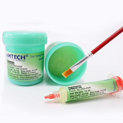 AMTECH手机维修焊接无卤BGA助焊膏 易上免清洗焊锡膏焊油助焊膏