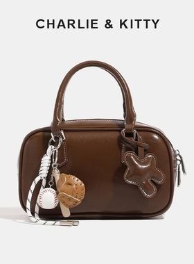 【赵露思同款】CHARLIE&KITTY轻奢小众高级感包包2025新款保龄球