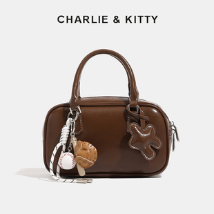 【赵露思同款】CHARLIE&KITTY轻奢小众高级感包包2025新款保龄球