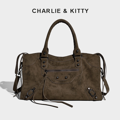 【赵露思同款】CHARLIE&KITTY包包女式2025新款小众杀手包机车包