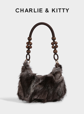 【赵露思同款】CHARLIE&KITTY轻奢小众高级感包包2025新款毛毛包