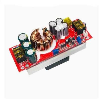 10-60V升13-93V 1500W DC-DC升压模块30A可调恒压恒流带温控风扇