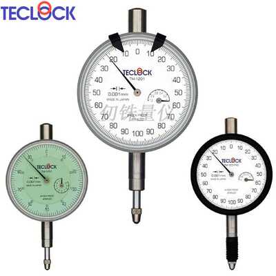 teclock指针式千分表TM-1201 TM-1201PW TM-1251 TM-1202 1205μm