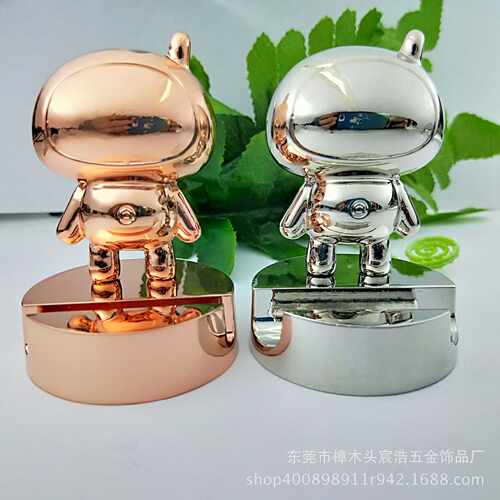 铅锡合金公仔 卡通动物摆件 金属3D立休公仔办公案台摆件礼品
