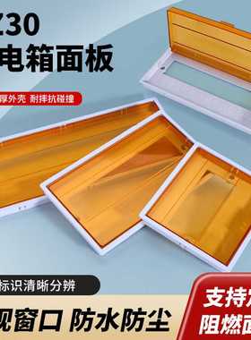配电箱面板  黄色pz30配电箱家用电箱盖板开关强电箱盒空开电源表