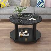 形茶几小户客厅型家用边几喝茶桌加TSO轮子移动阳台圆简约可现代