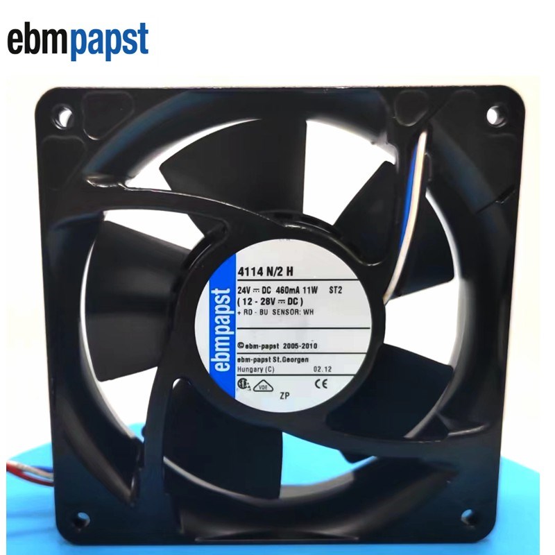 德国ebmpapst 4144N/2H 24V DC 460mA 11W 12038变频器散热风扇