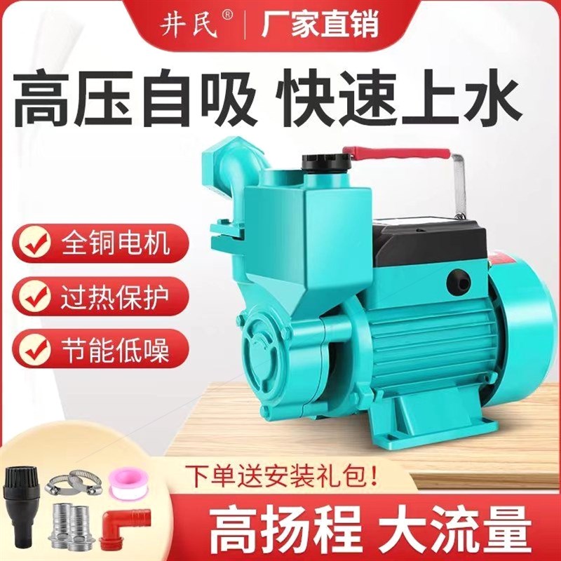德国进口家用自吸泵220V高扬程自来水管道增压泵水井抽水机漩涡式
