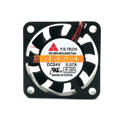台湾Y.S.TECH元山FD244010HB 24V0.07A 4010双滚珠变频器散热风扇