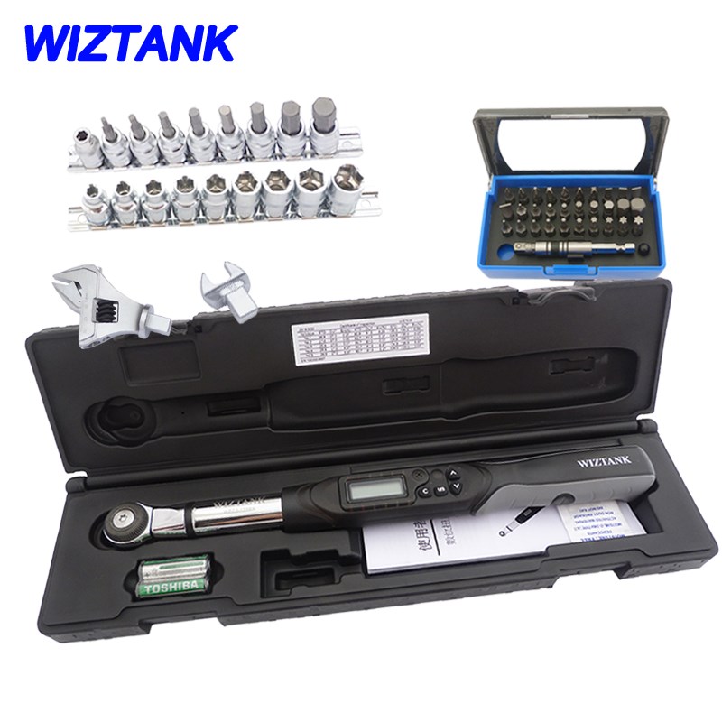 台湾进口WIZTANK 3/8 力矩 数显扭力扳手 WSC3-085CN 可换活动头