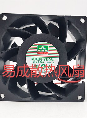 MAGIC MGA8024YB-O38 24V 0.90A 8CM 8038 变频器大风量散热风扇