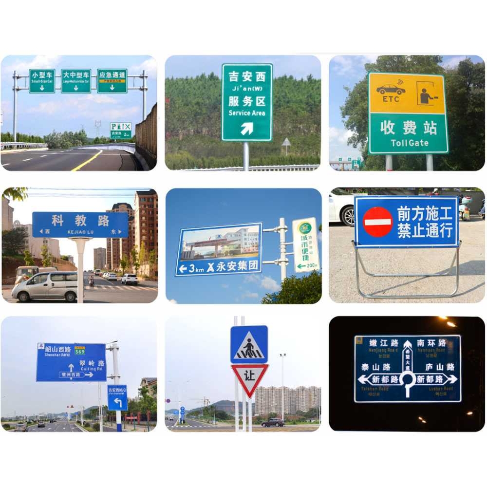 定制交通标牌路标立杆标志牌杆件标识加工镀锌喷塑公路街道指示杆