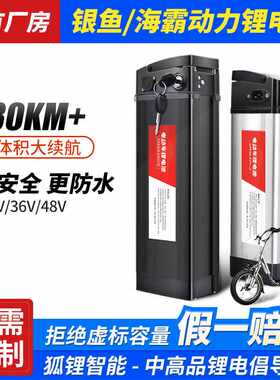 加工定制24V36V48V折叠车银鱼款外壳锂电池 电动车ebike电瓶