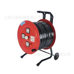 32A拖线盘收线器 移动电缆盘3 4㎡ 工程手提电缆盘380V50米 6㎡