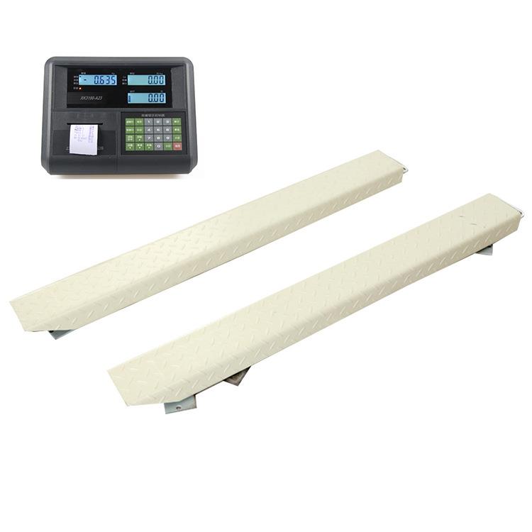 耀华条形秤2吨带打印小票条形电子地磅便捷式可移动条形电子秤1吨