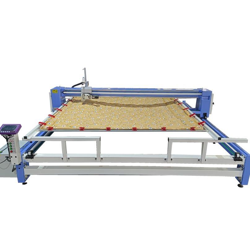 电脑单针绗缝机自动剪线机头伺服PLC触摸屏伺服全移动缝被机