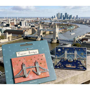 欧洲文创英国伦敦塔桥Tower金属冰箱贴旅行纪念收藏送朋友伴手礼