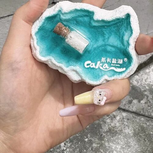 青甘大环线茶卡盐湖夜光树冰箱贴