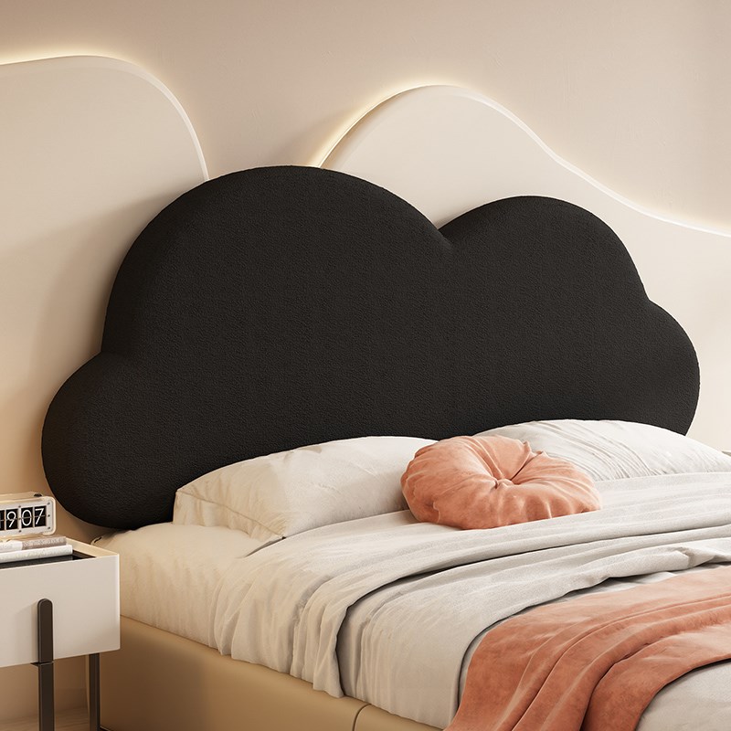 小云朵床头软包靠垫公主卧室靠背新款榻榻米儿童奶油风Y靠枕可拆