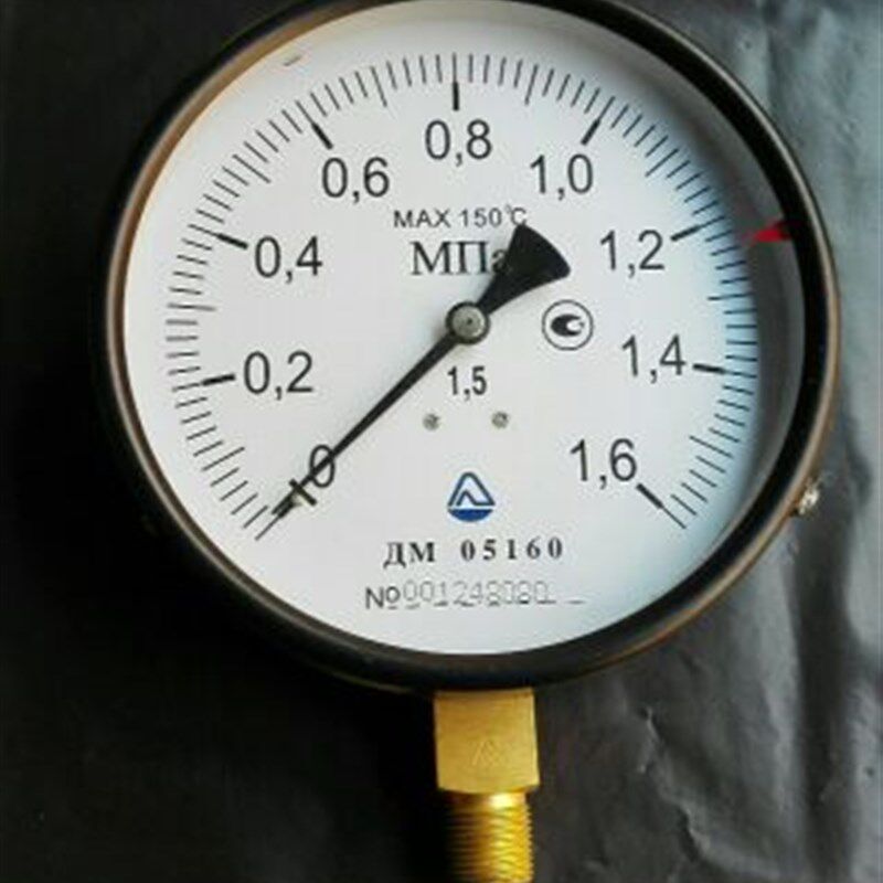 精度1.5级压力表y-160 0-1.6mpa 直径160mm压力表 螺纹m201.5